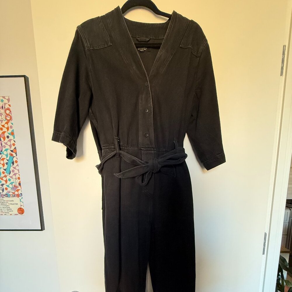 All Saints Utility Denim Jumpsuit